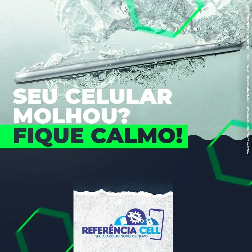 Reparo de celular que molhou. Caiu àgua no Smartphone - ReferenciaCell